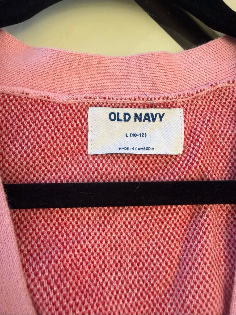 Old Navy Lavender & Pink Cherry Cardigan for Girls - Picture 5 of 5